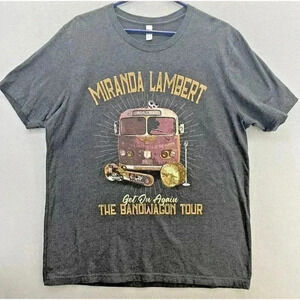 Miranda Lambert The Bandwagon Tour Get On Again T-shirt Size XL